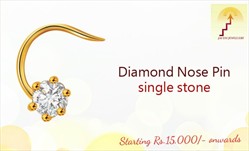 Buy Real Diamond Nose Pin Cashless through BIZpaye Trade Rupees